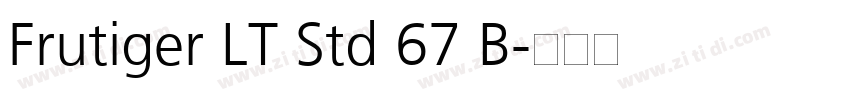 Frutiger LT Std 67 B字体转换